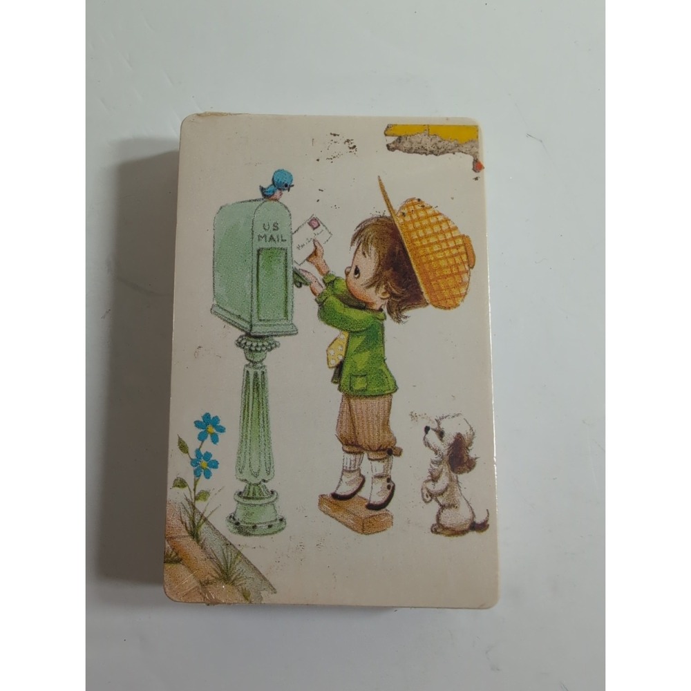Vintage JOKER Swap Holly Hobbie BOY @ Mailbox w His Dog Sealed